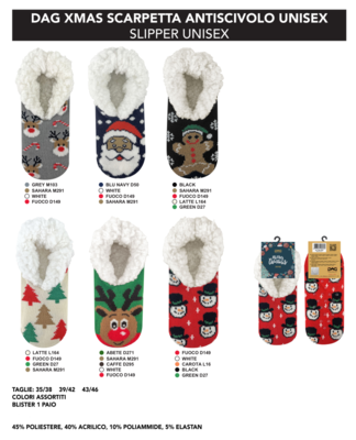 BABBUCCIA UNISEX XMAS Tellini S.R.L. Velkoobchodní oblečení